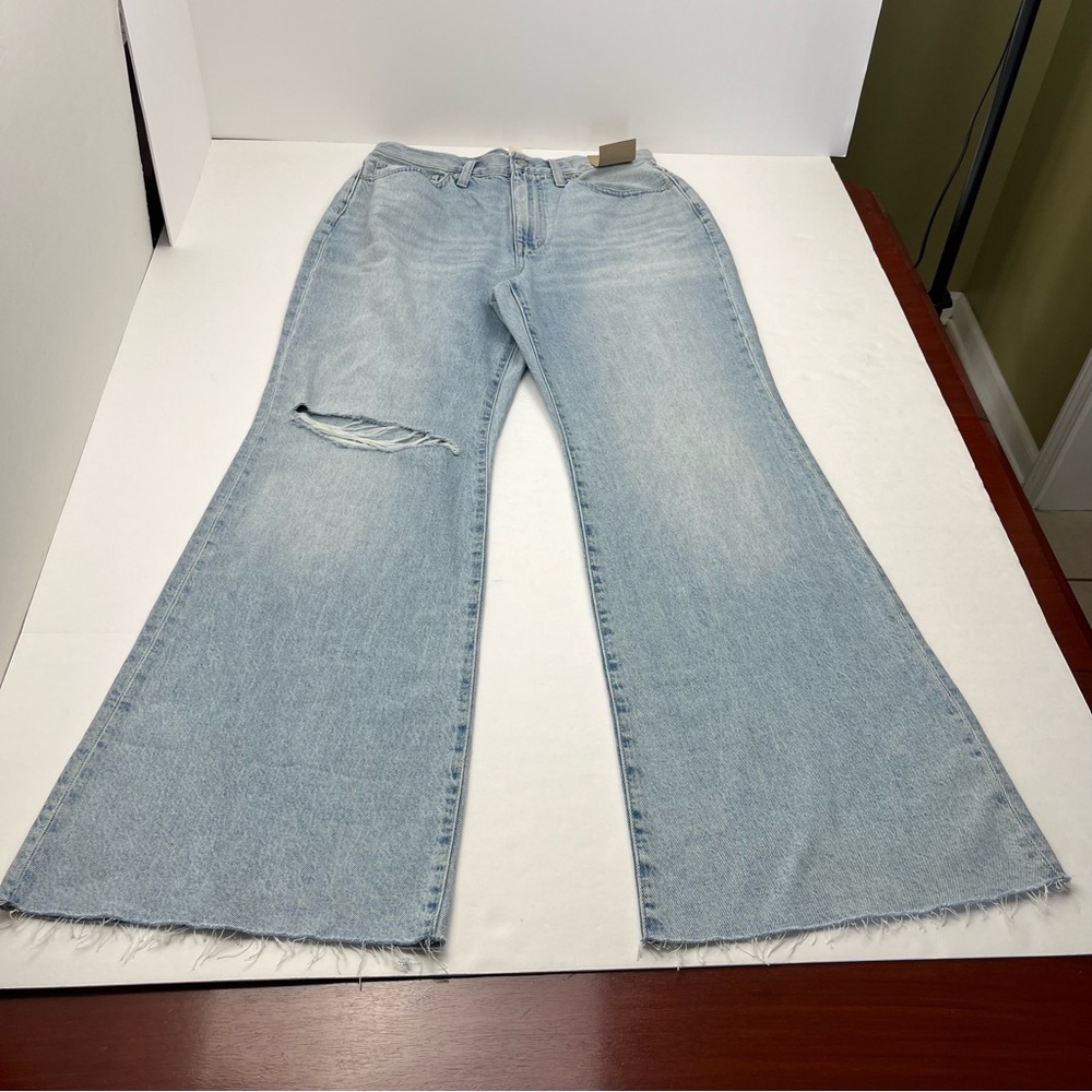 Madewell Baggy Flare Womens Size 30 Light Wash Blue Denim Jean High Rise NEW